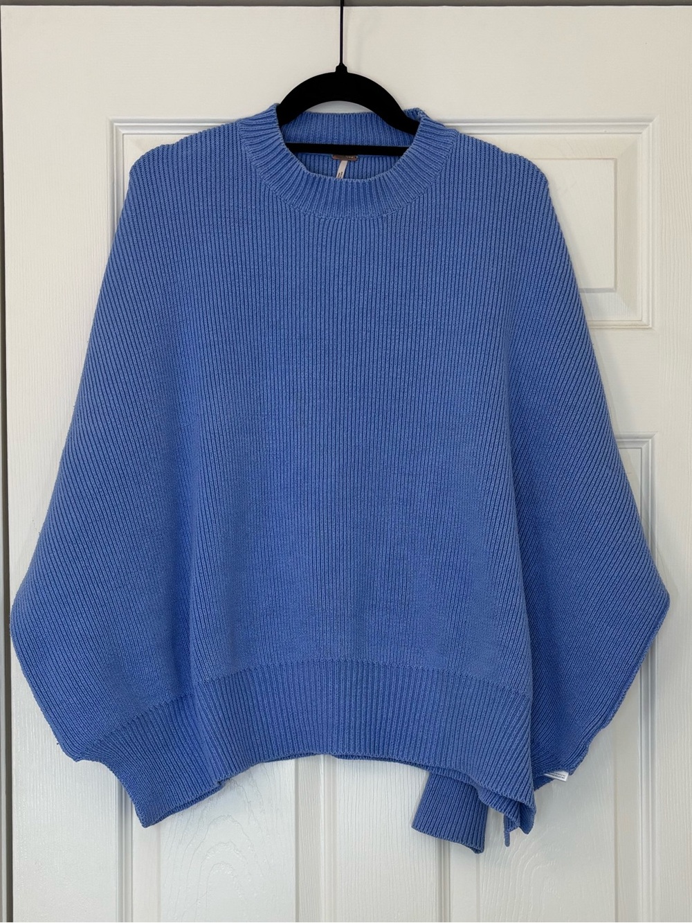 Free People Cotton Blend Easy Street Oversized Ribbed Mock Neck Tunic  Sweater
